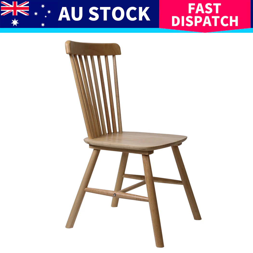 Levede 4x Dining Chairs Kitchen Windor Oak - Image 8
