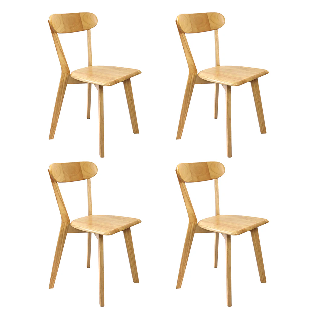 Levede 4x Dining Chairs Wooden Kitchen Chair - Image 9