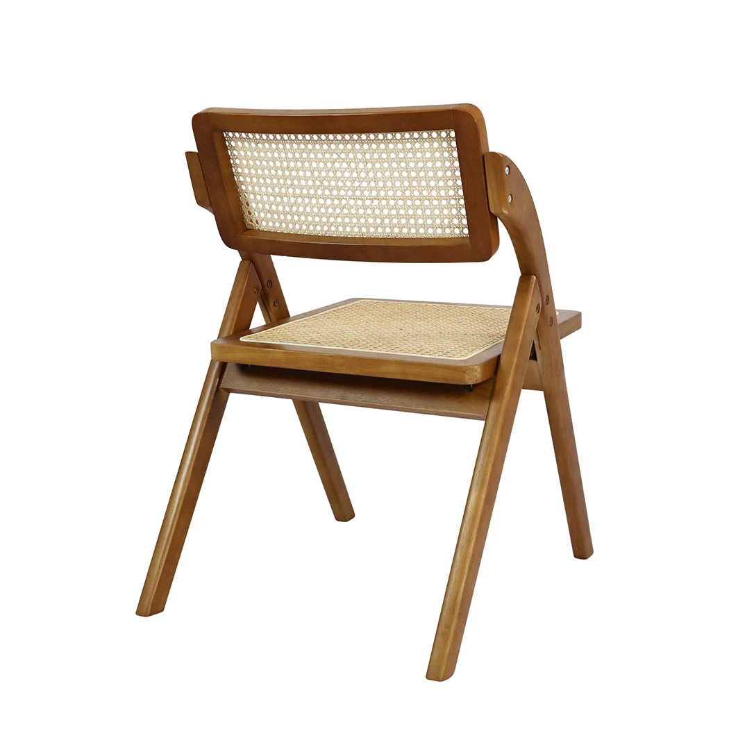 Levede 4X Foldable Rattan Dining Chairs - Image 3
