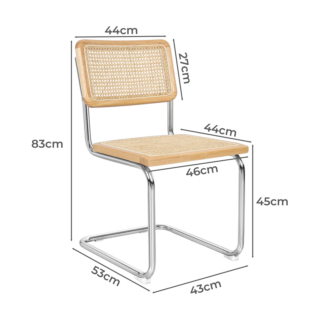 Levede 4x Rattan Chair Dining Chairs - Image 2
