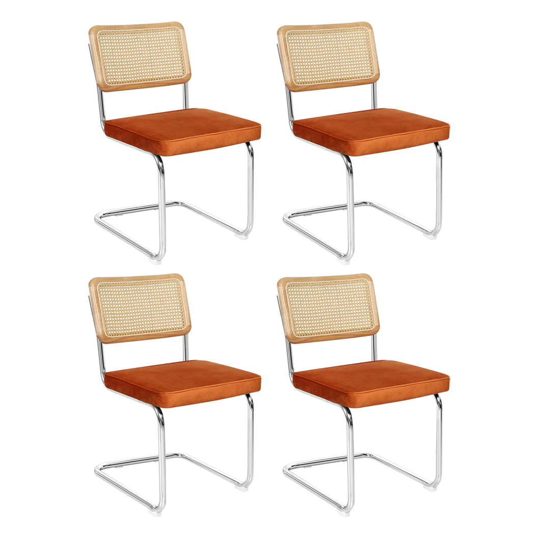 Levede 4xRattan Chair Dining Chairs - Image 9