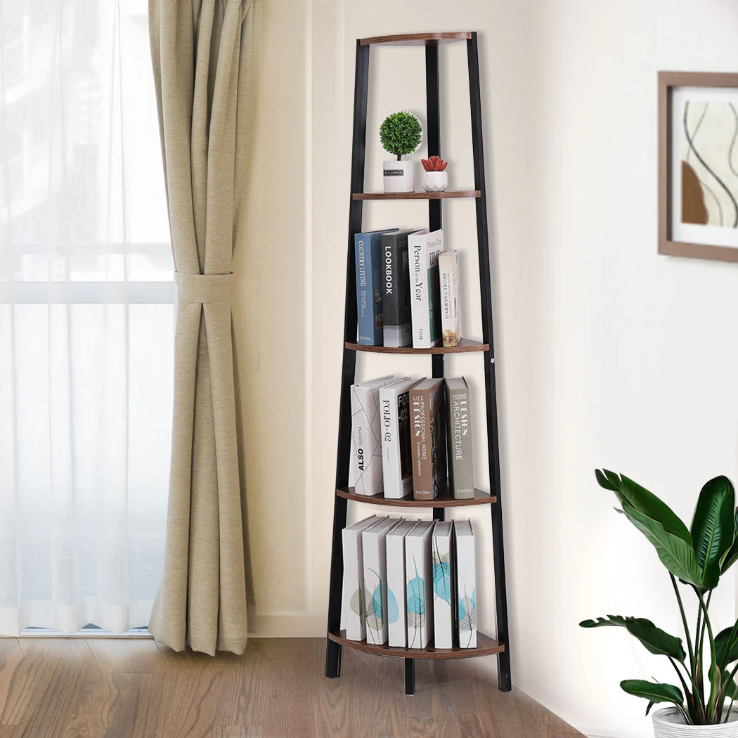 Levede 5 Tier Corner Shelf Industrial - Image 6