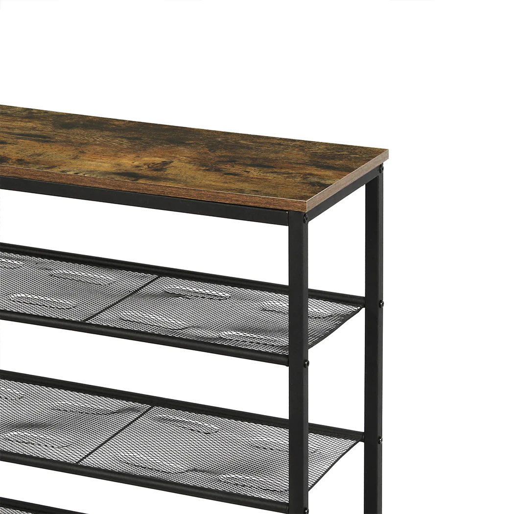 Levede 5-Tier Shoe Rack Storage Cabinet 100cm Wide - Image 4