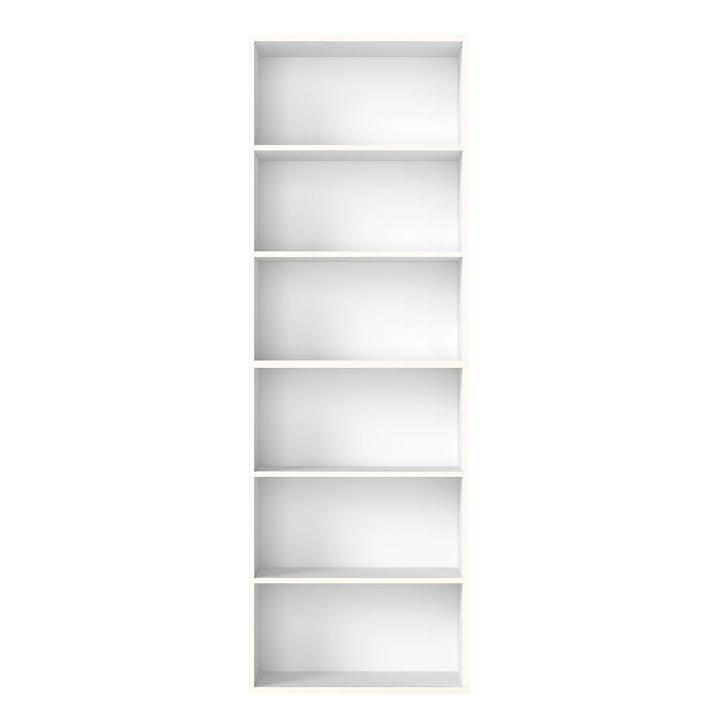 Levede 6 Tier Book Shelf Adjustable Shelves White