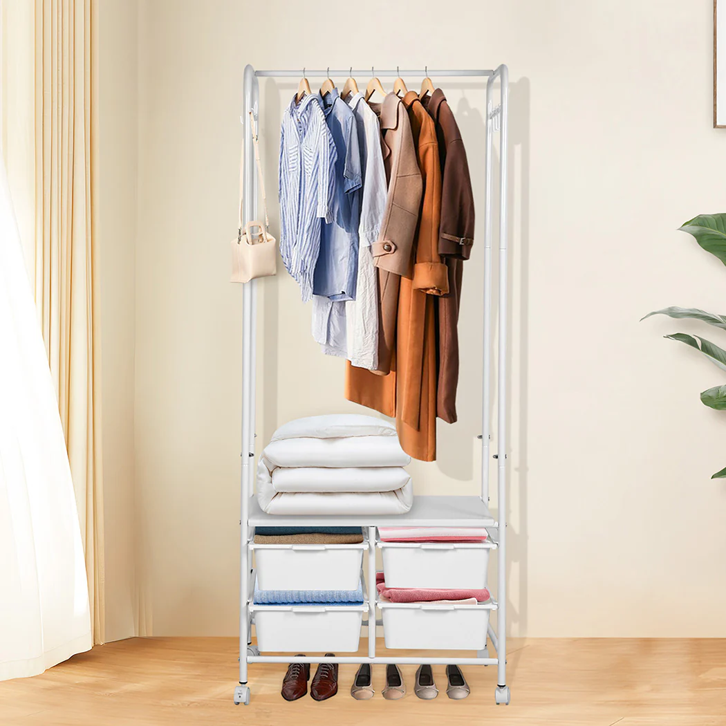 Levede 63CM Clothes Rack Stand Heavy Duty Hanging - Image 6