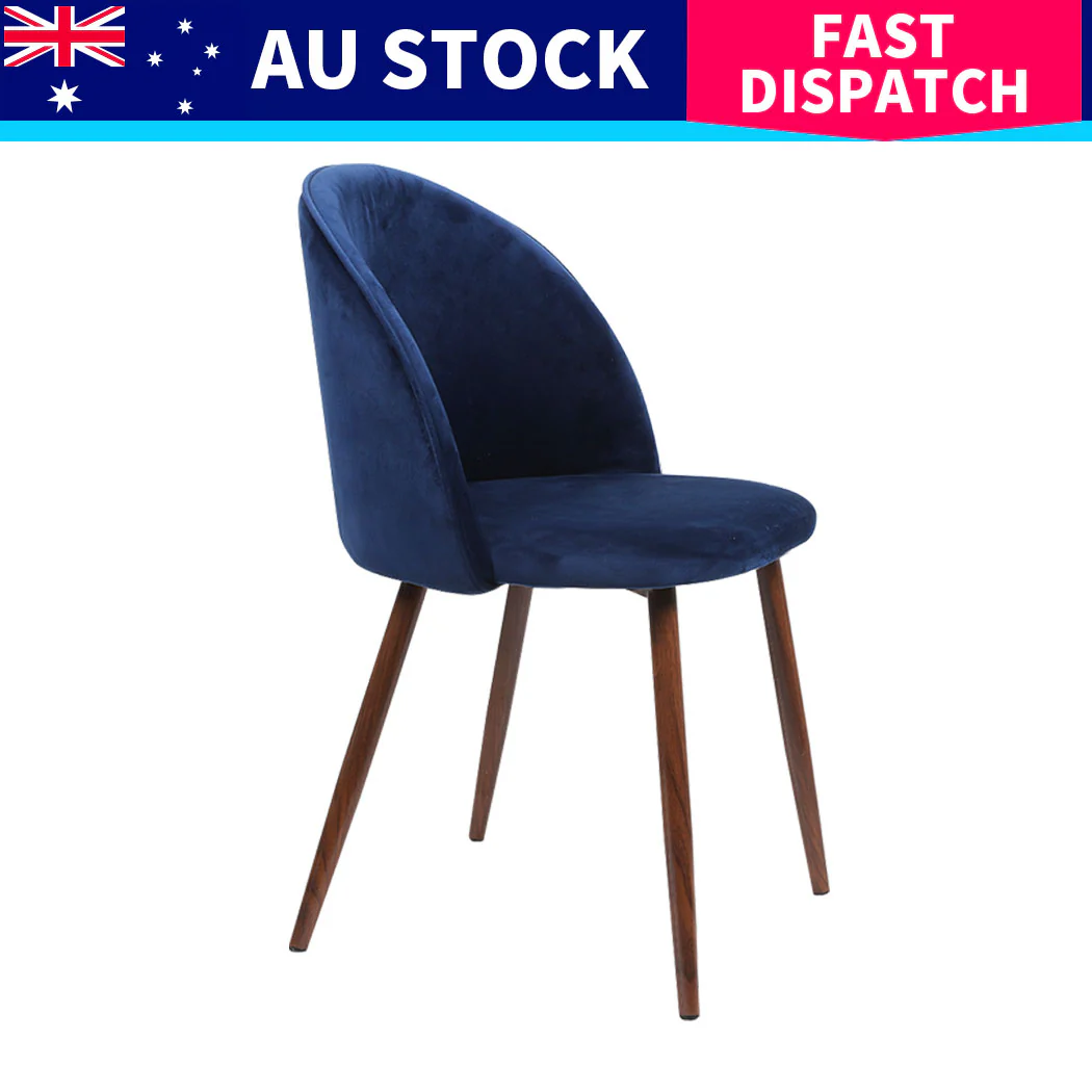 Levede 6x Dining Chairs Seat French Navy - Image 8