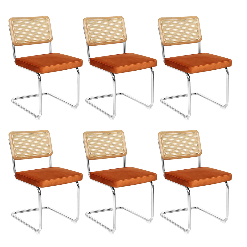 Levede 6xRattan Chair Dining Chairs - Image 9