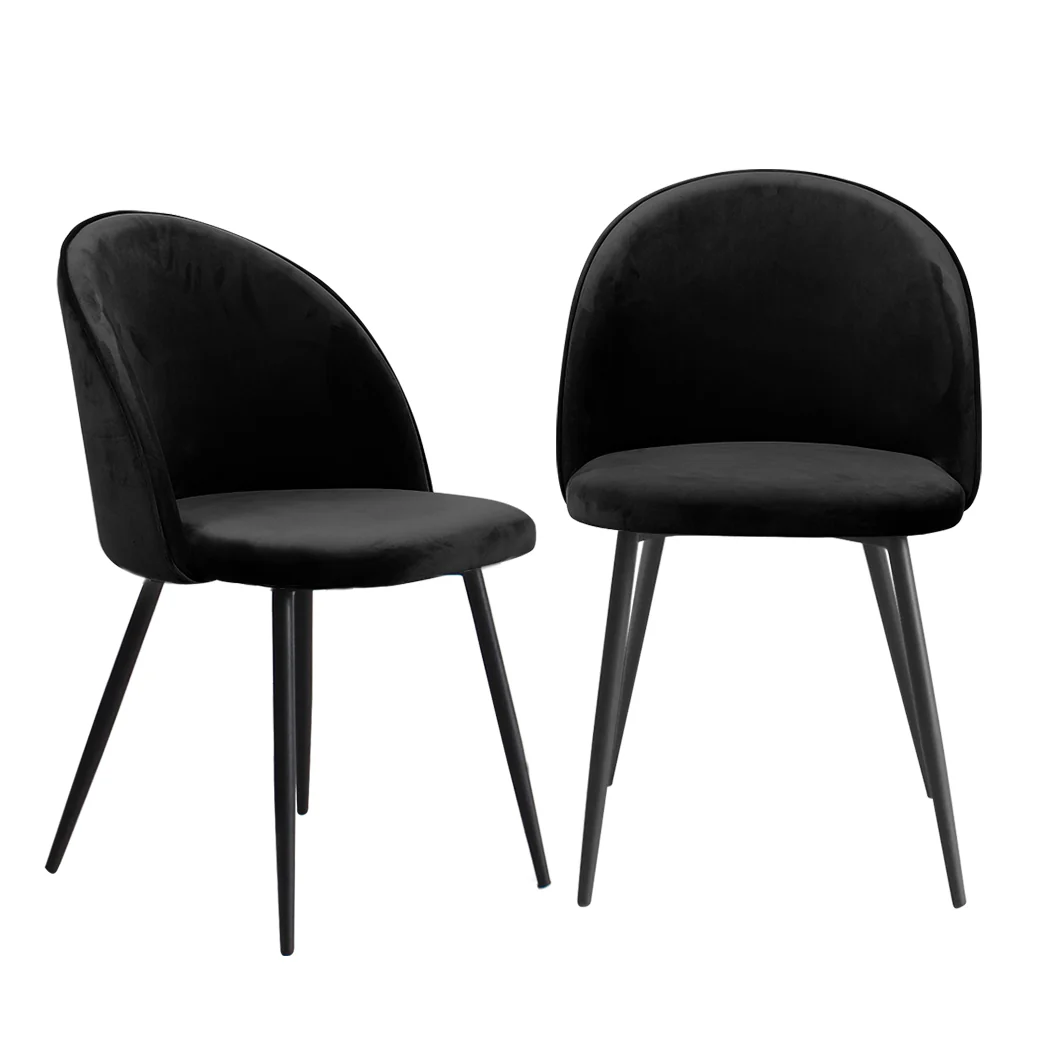 Levede 8x Dining Chairs Kitchen Cafe Black