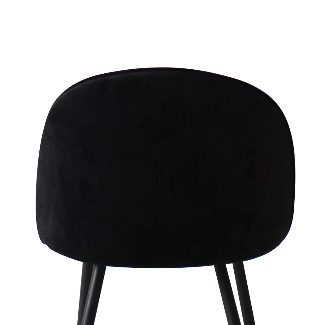 Levede 8x Dining Chairs Kitchen Cafe Black - Image 5