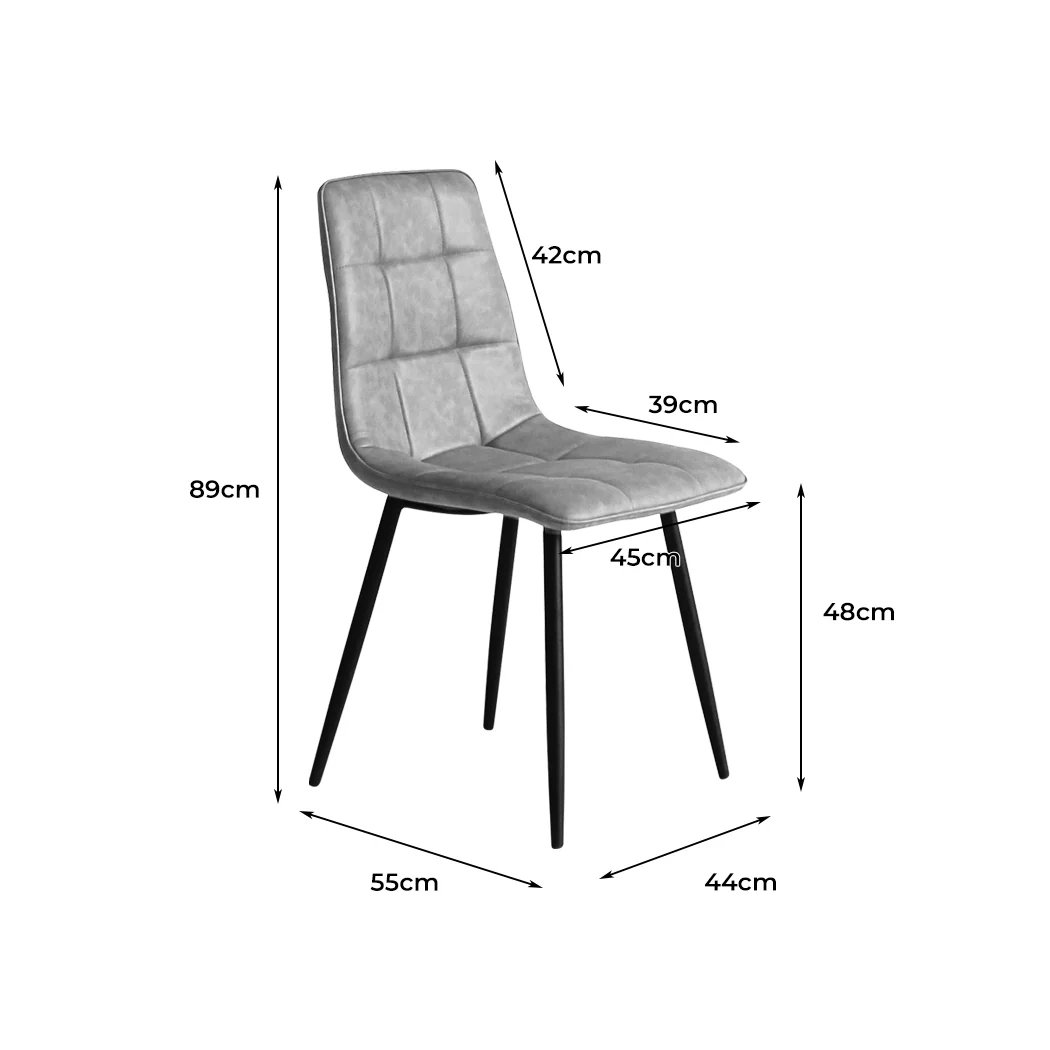 Levede 8x Dining Chairs Kitchen Chair - Image 2