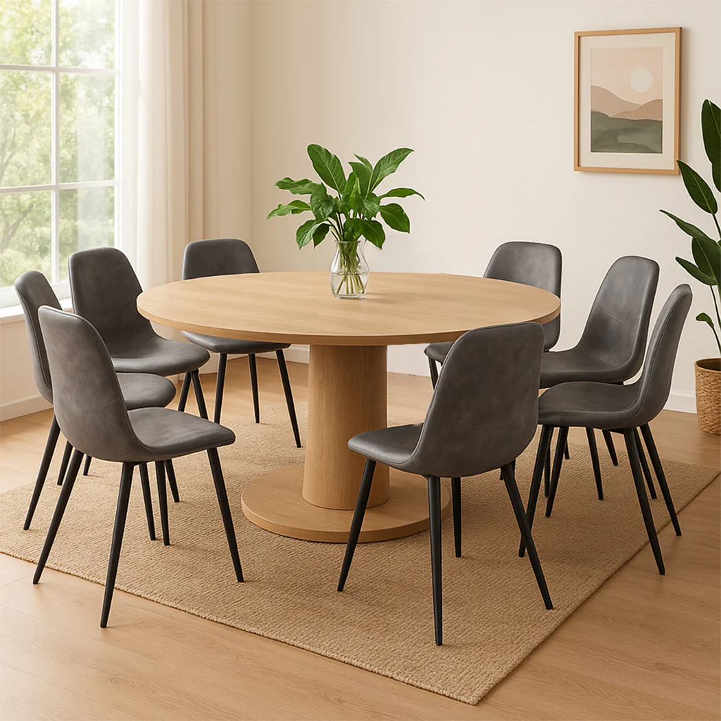 Levede 8x Dining Chairs Kitchen Eames - Image 7