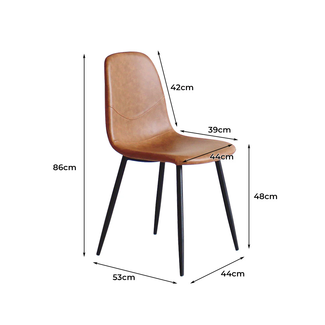 Levede 8x Dining Chairs Kitchen Eames - Image 2