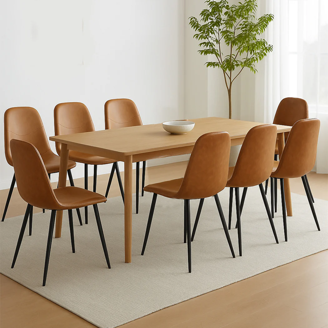 Levede 8x Dining Chairs Kitchen Eames - Image 7