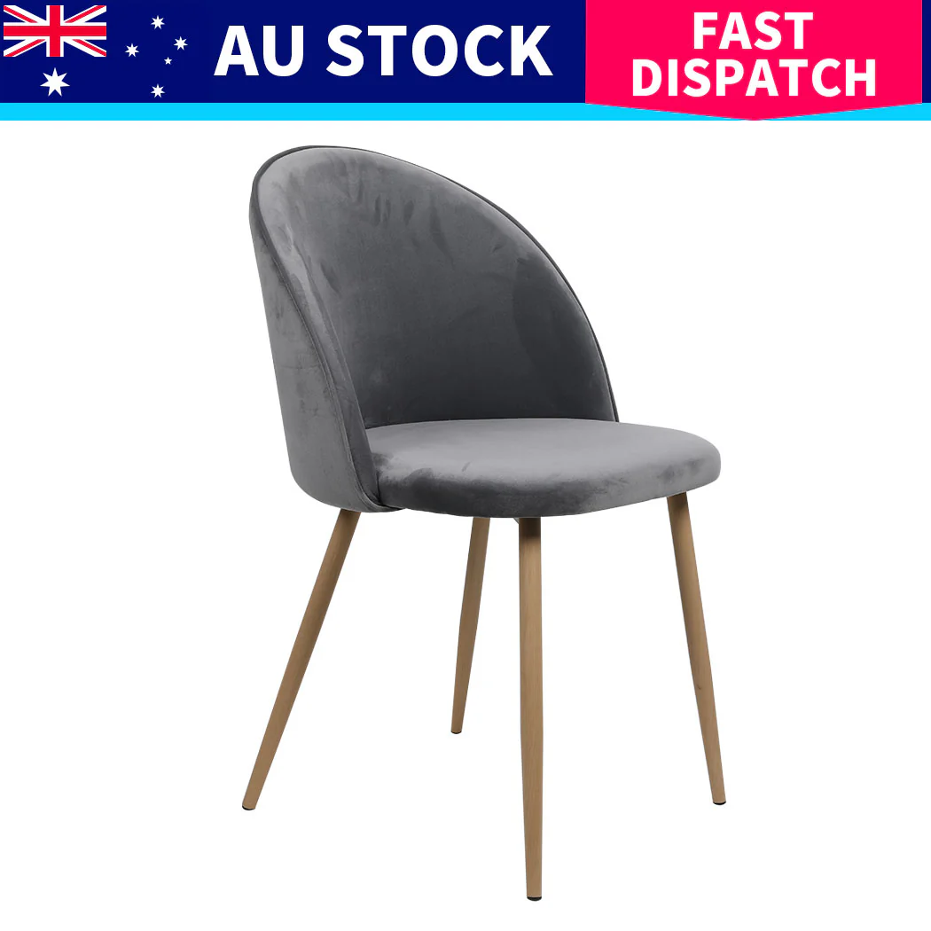 Levede 8x Dining Chairs Seat French Grey - Image 9