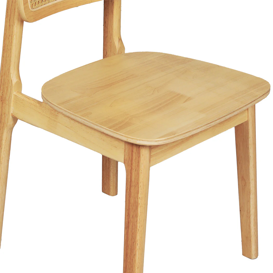 Levede 8x Rattan Dining Chair Wooden Kitchen Chair - Image 5