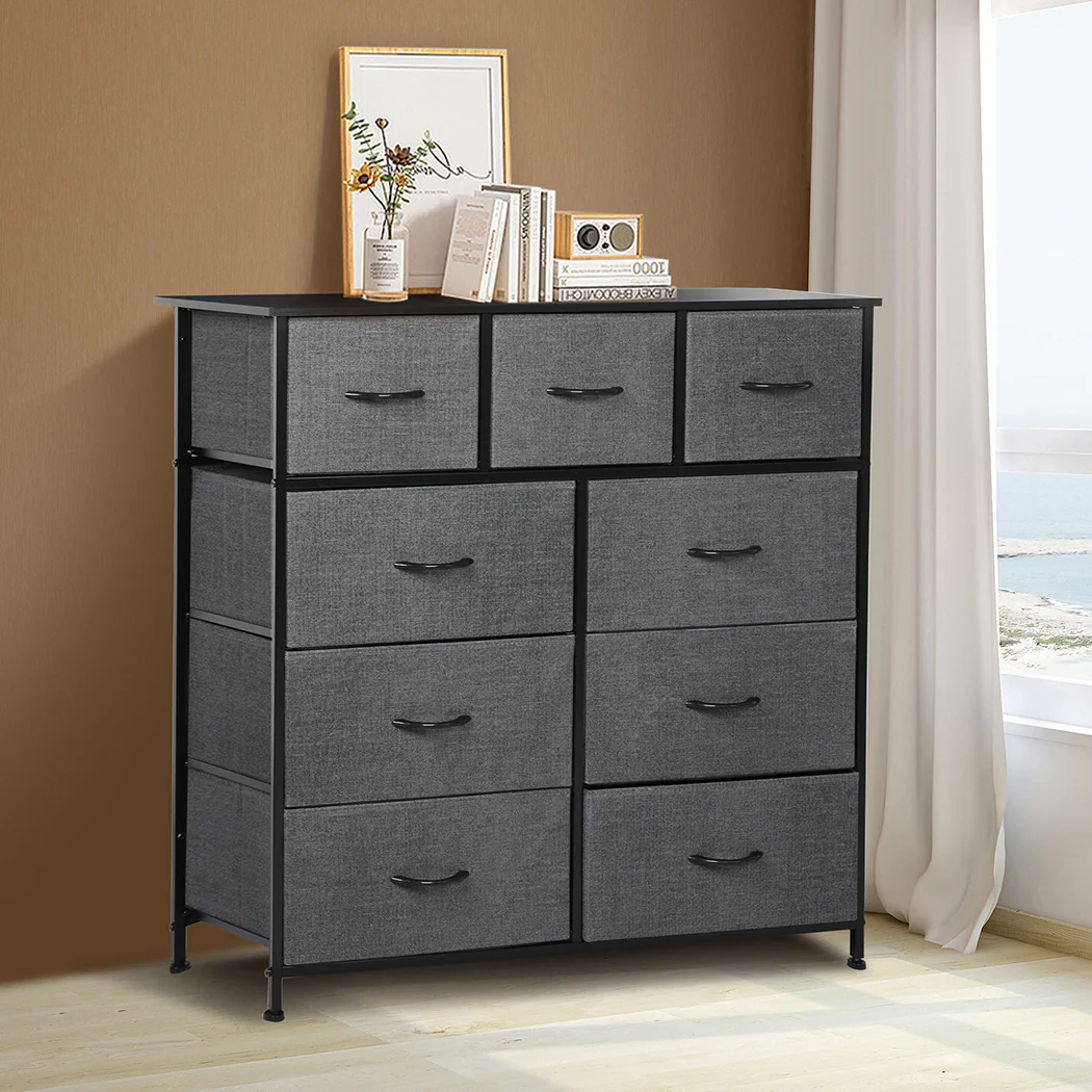 Levede 9 Chest of Drawers Storage Cabinet - Image 6