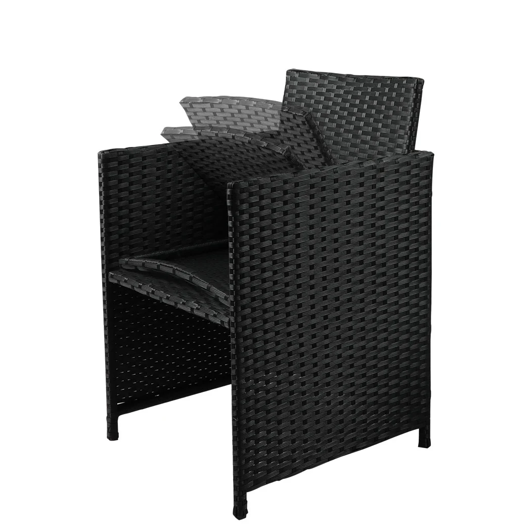 Levede 9PCS Outdoor Table Chair Set - Image 5