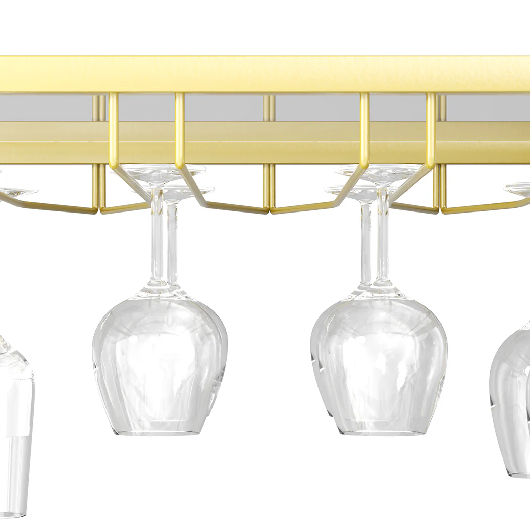 Levede Bar Cart Gold Drinks Serving Trolley 4 Tier - Image 4