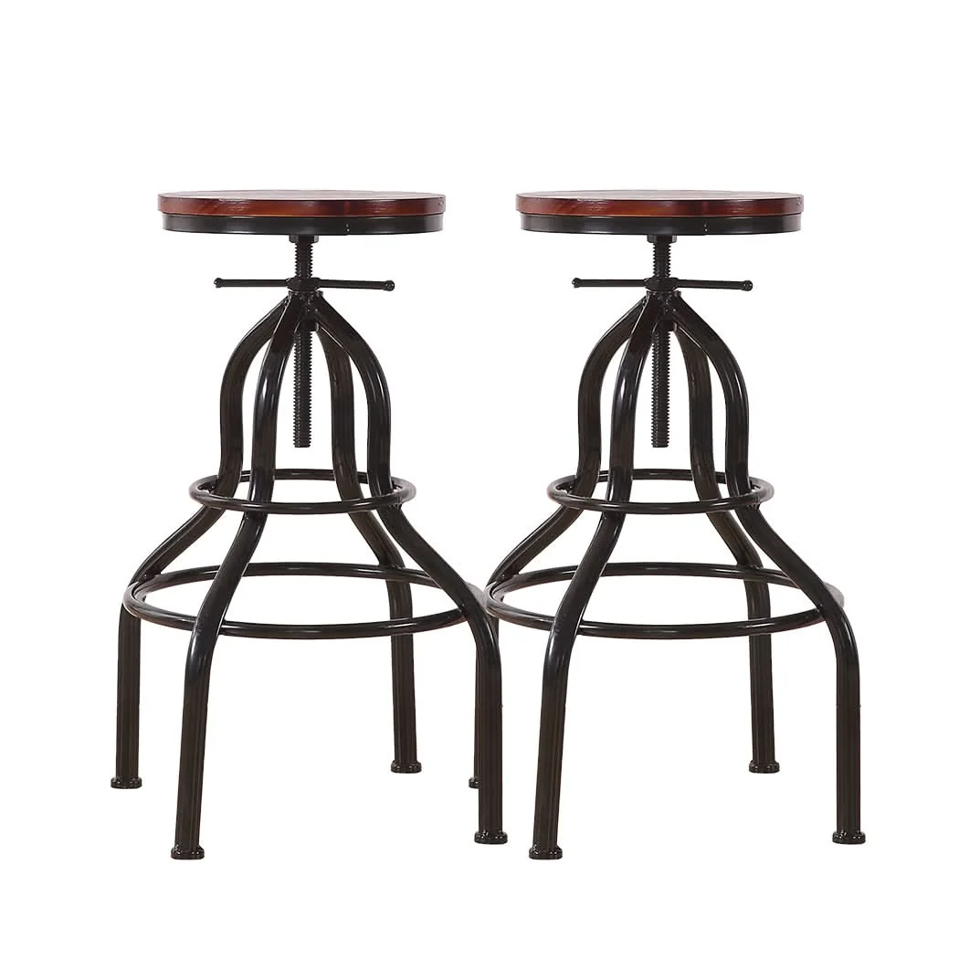 Levede Bar Stool Kitche0n Wooden Leather