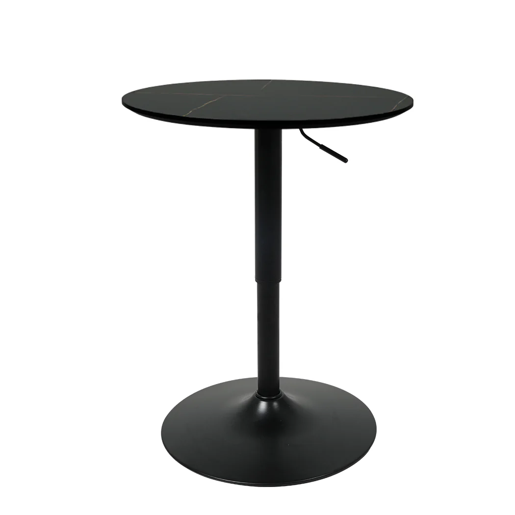 Levede Bar Table Swivel Gas Lift Counter Black - Image 8