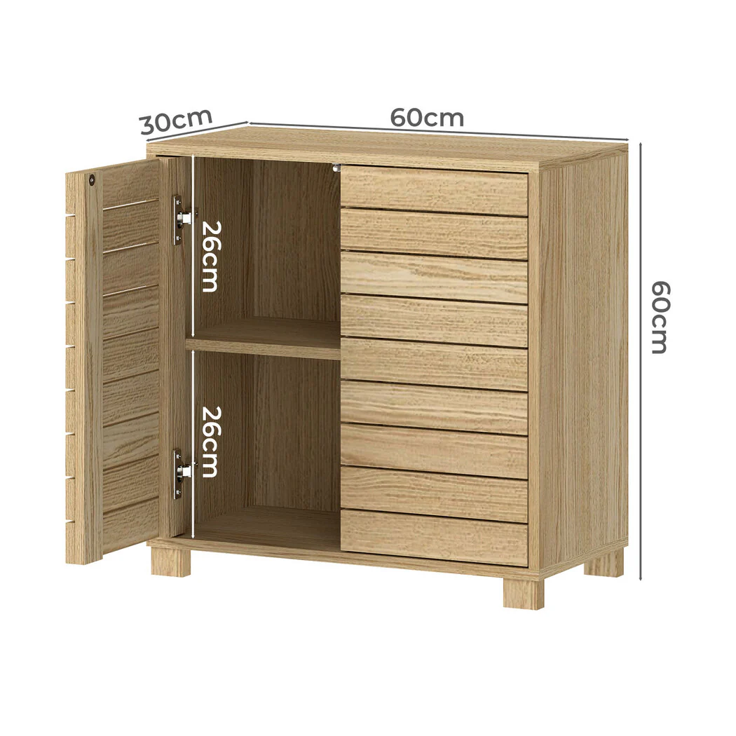 Levede Bathroom Storage Cabinet Floor Standing Cupboard - Image 2