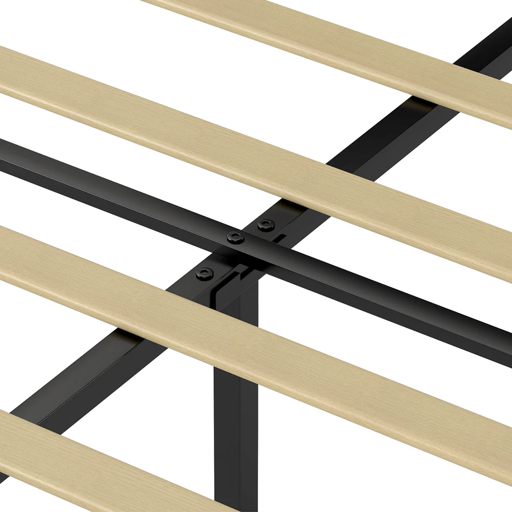 Levede Bed Frame Upholstered Platform Mattress Base Double - Image 5