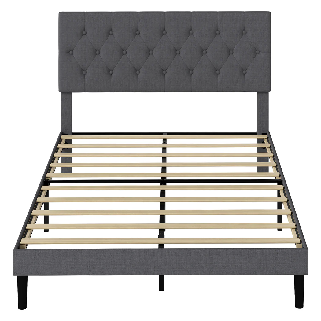 Levede Bed Frame Upholstered Platform Mattress Base Double