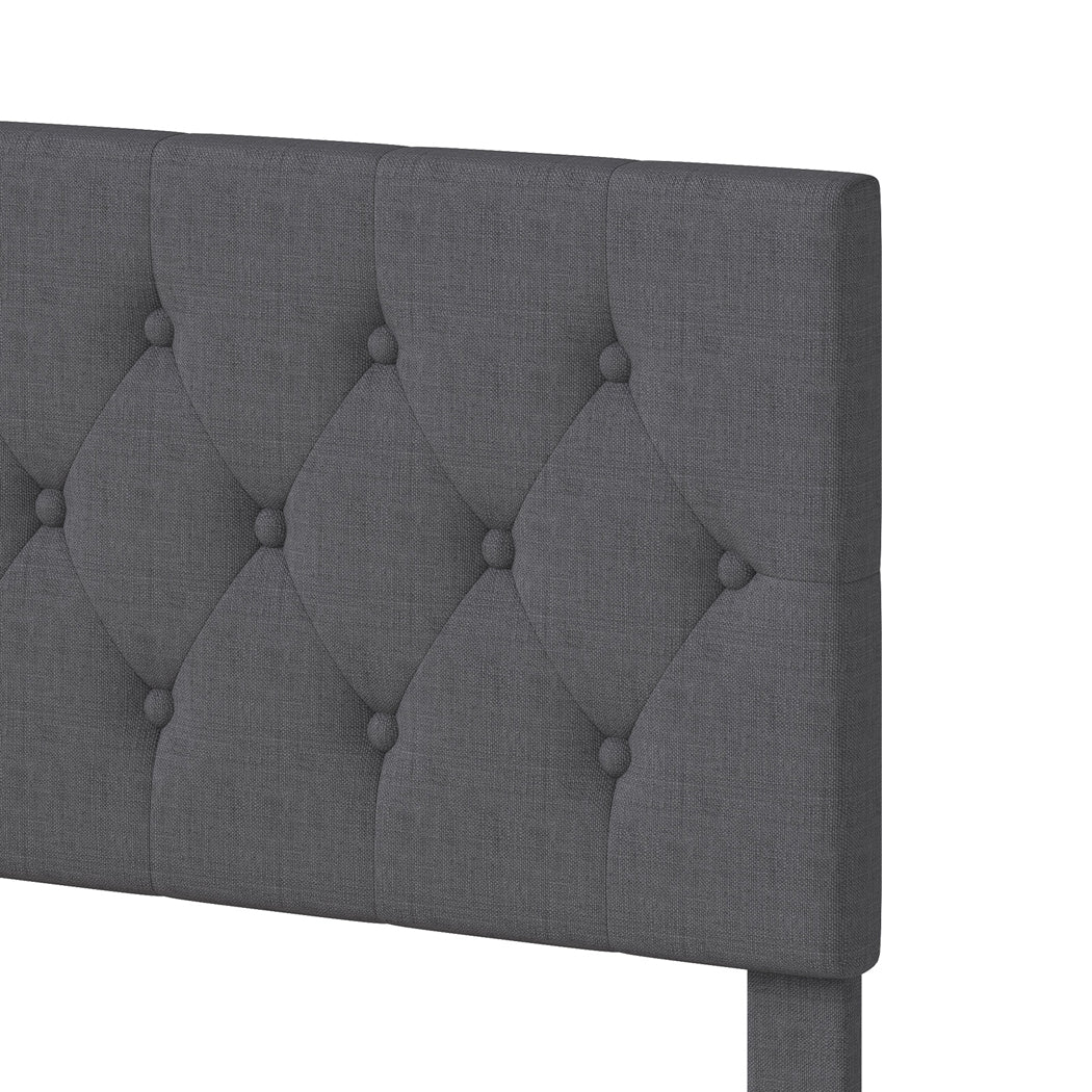 Levede Bed Frame Upholstered Platform Mattress Base Double - Image 3
