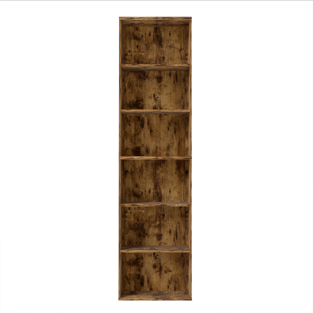 Levede BookShelf Storage Shelves 6 Tier Bookcase Display Unit Organizer Cabinet