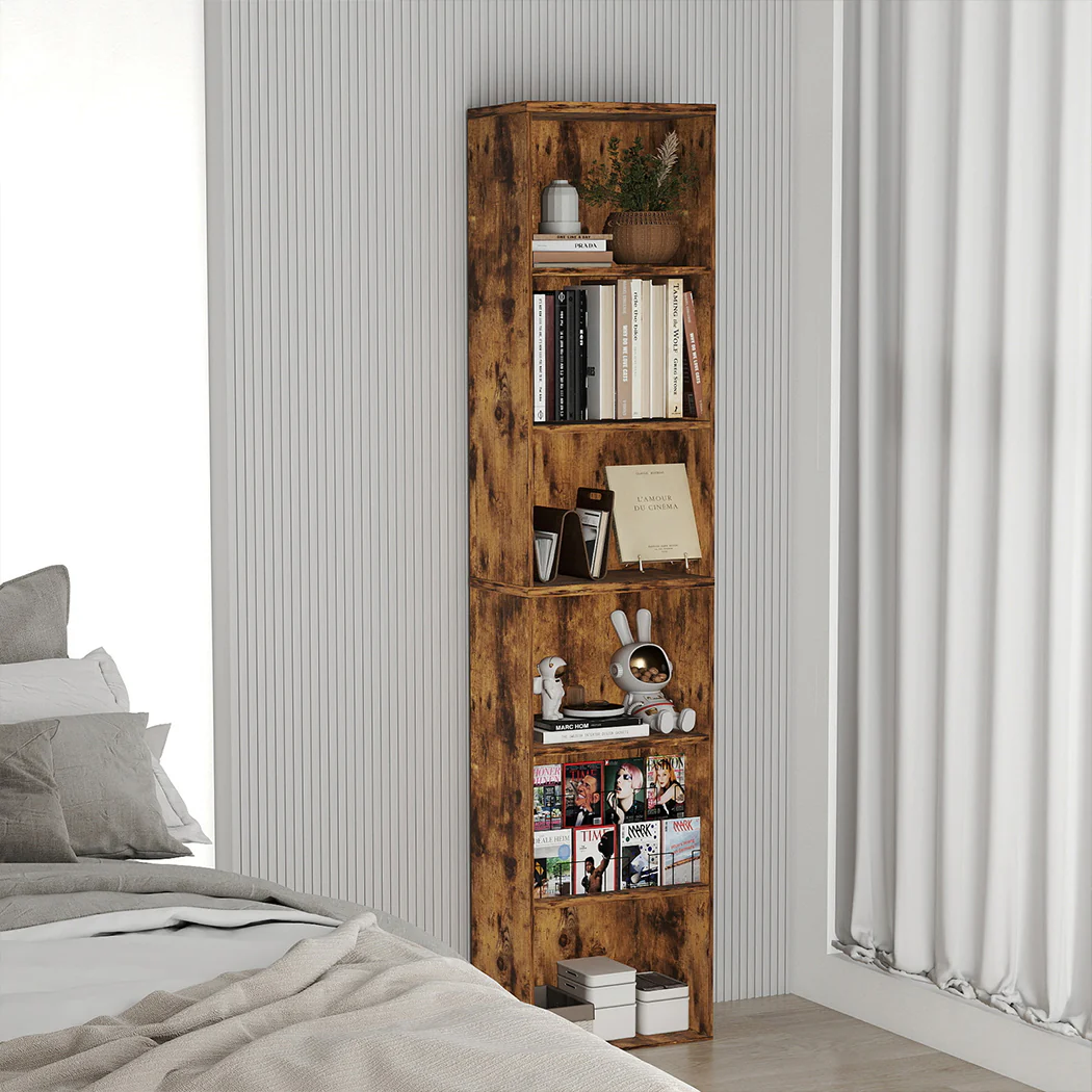 Levede BookShelf Storage Shelves 6 Tier Bookcase Display Unit Organizer Cabinet - Image 8