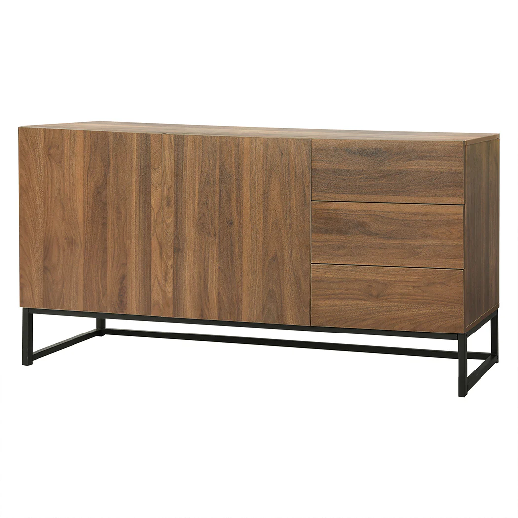Levede Buffet Sideboard Storage Cabinet Walnut - Image 10