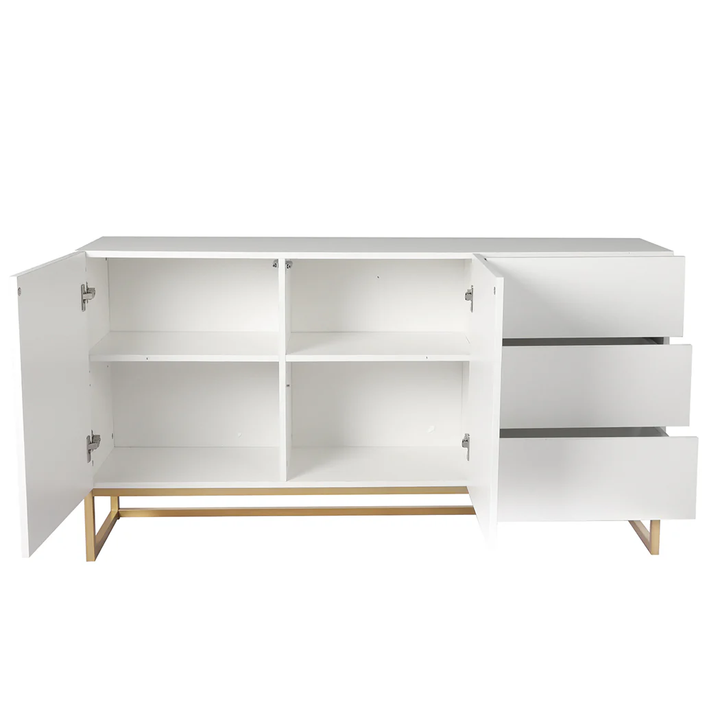 Levede Buffet Sideboard Storage Cabinet White - Image 3