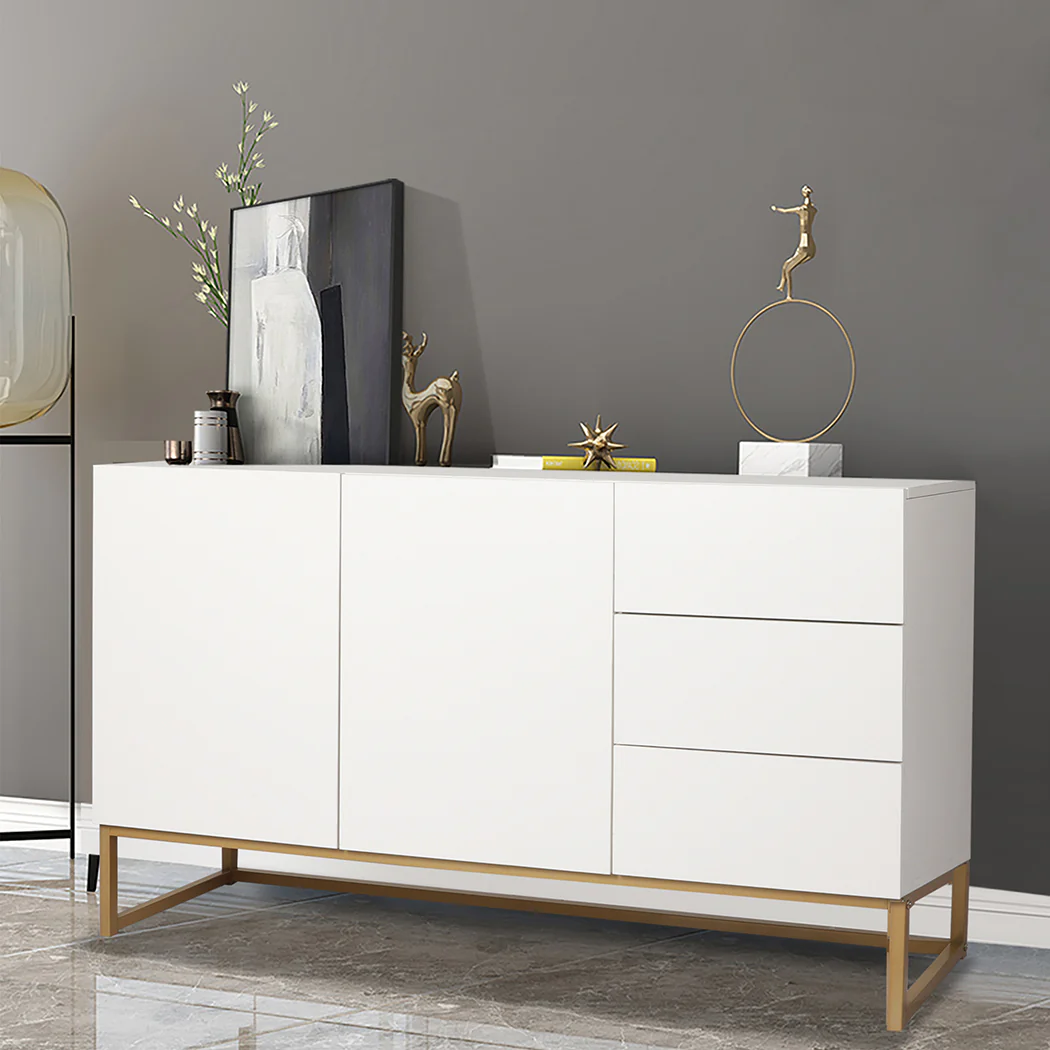 Levede Buffet Sideboard Storage Cabinet White - Image 6