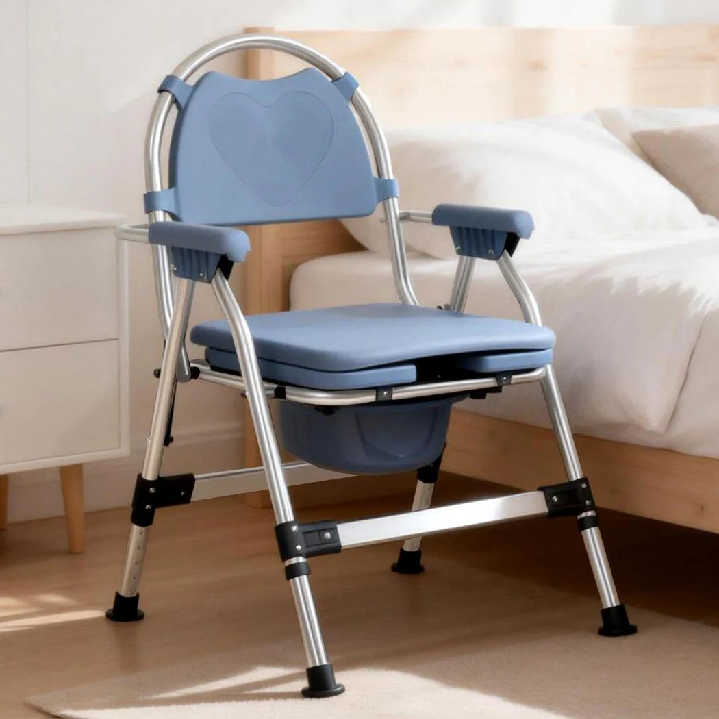 Levede Commode Chair Adjustable Bedside Seat Elderly Pregnant Disability Aid - Image 6