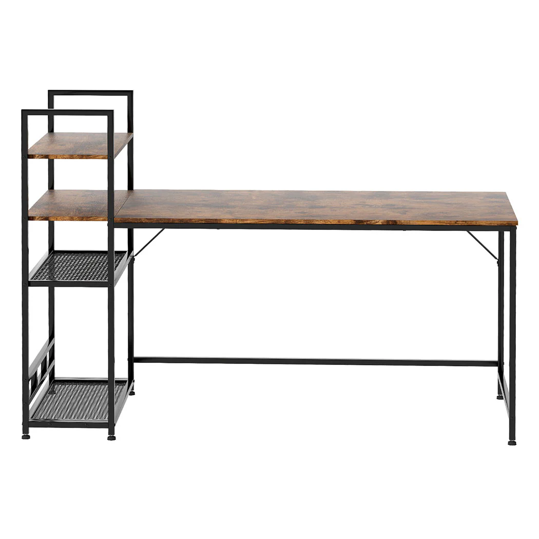 Levede Computer Desk Study Home Table with 4-Tier Shelf