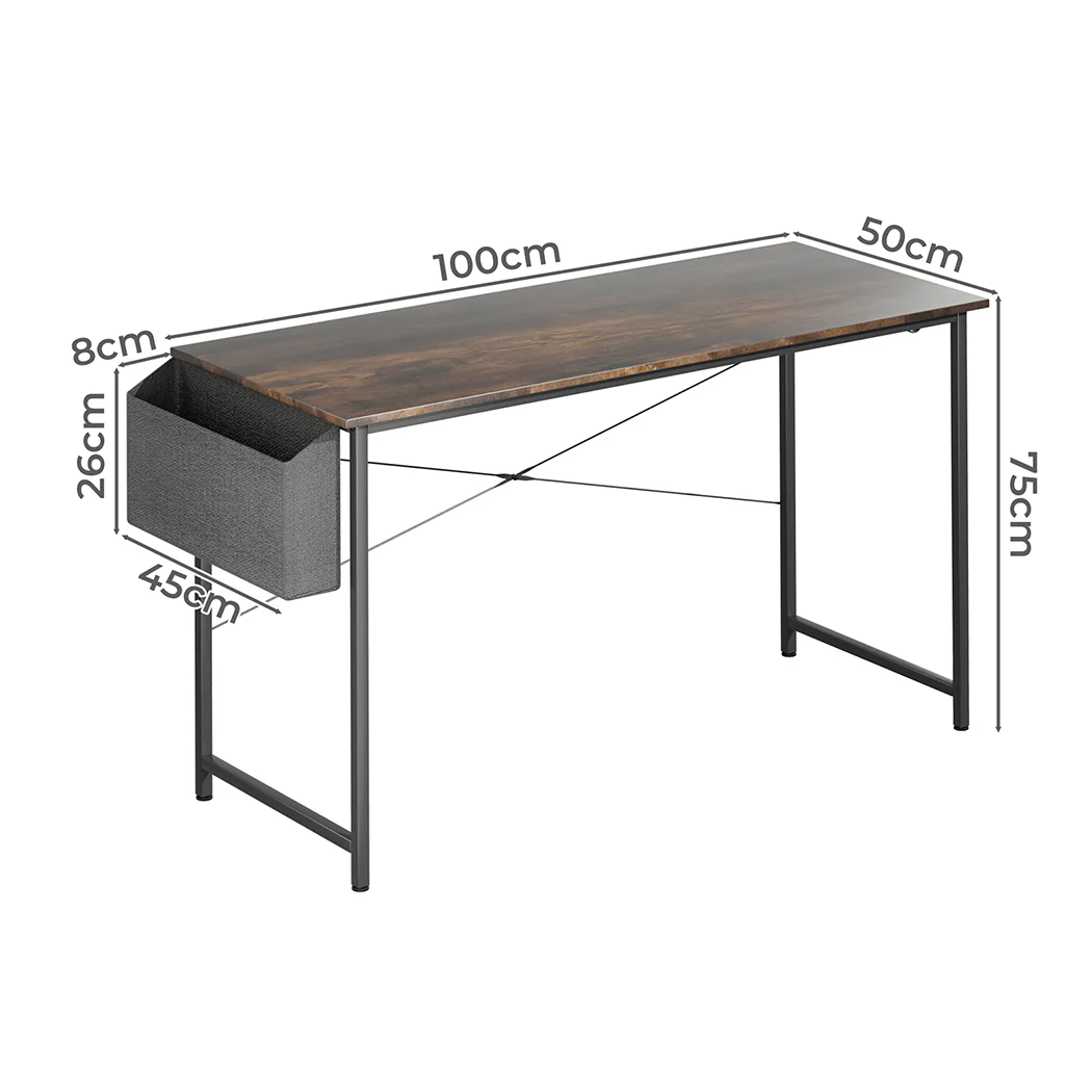Levede Computer Desk Study Table Storage 100cm - Image 2