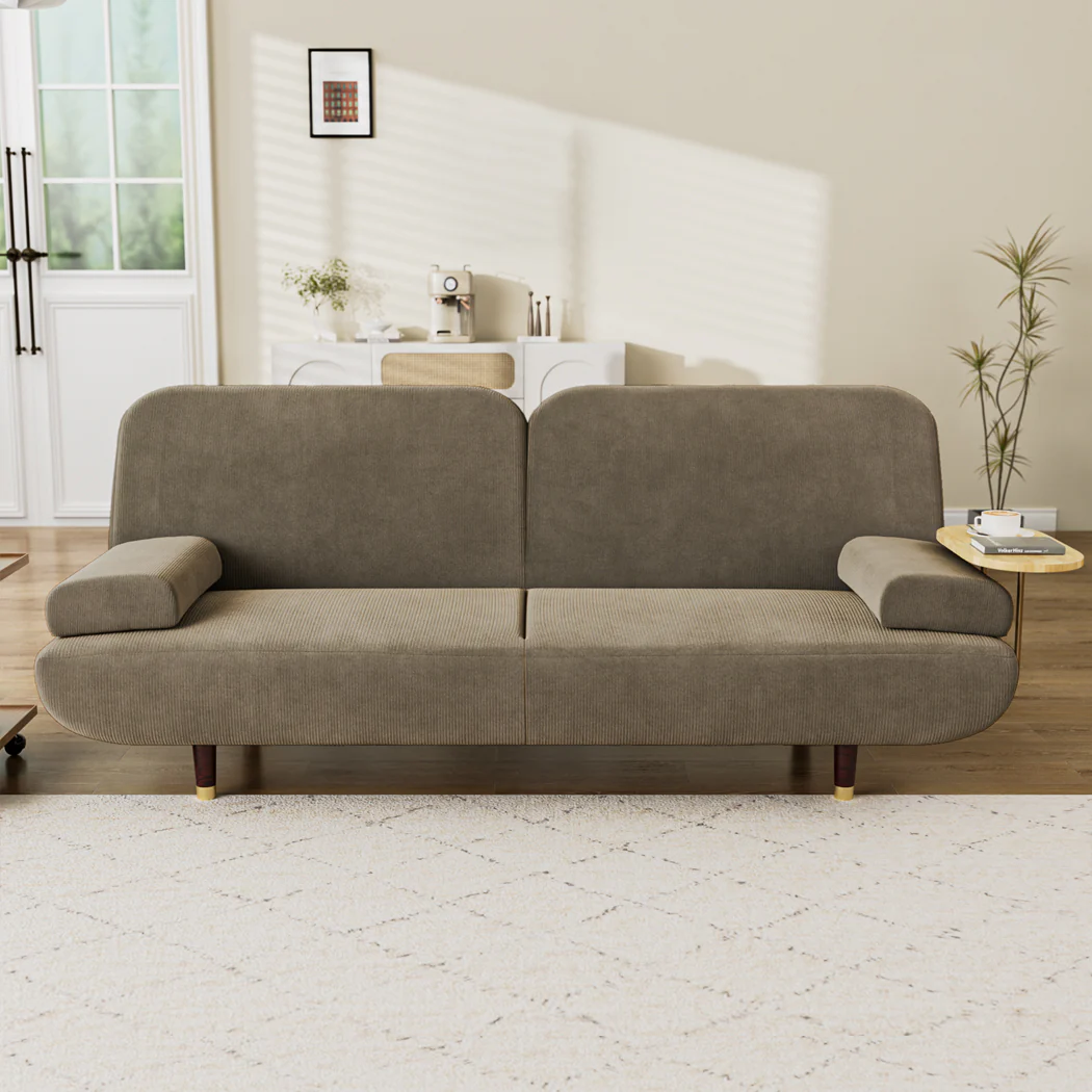 LEVEDE CONVERTIBLE SOFABED WITH USB CHARGE AND SIDE TABLE - Image 6