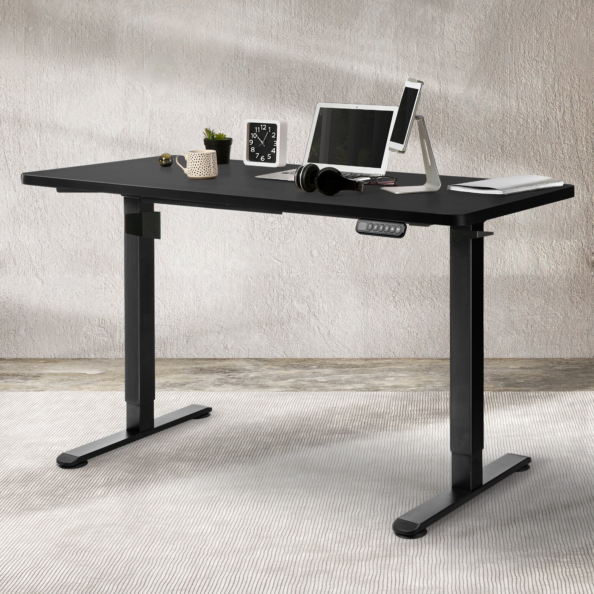 Levede Desktop For Motorised Adjustable Black 140X70CM - Image 6