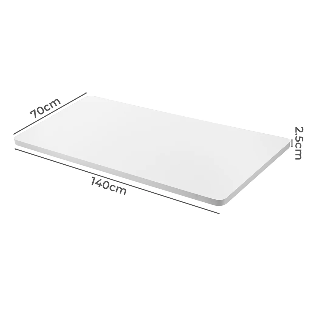 Levede Desktop For Motorised Adjustable Black 140X70CM White - Image 2