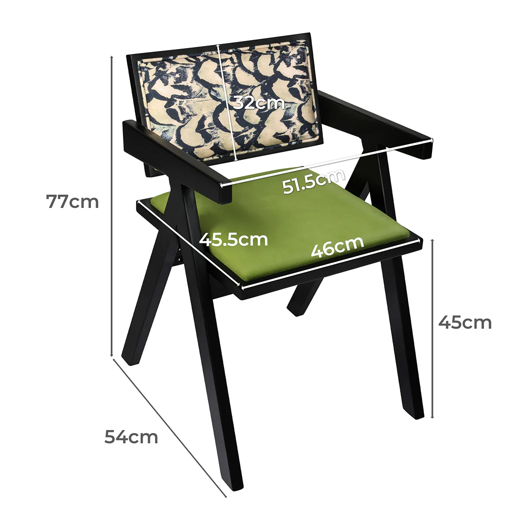 Levede Dining Chair Retro Backrest Chair x6 - Image 2