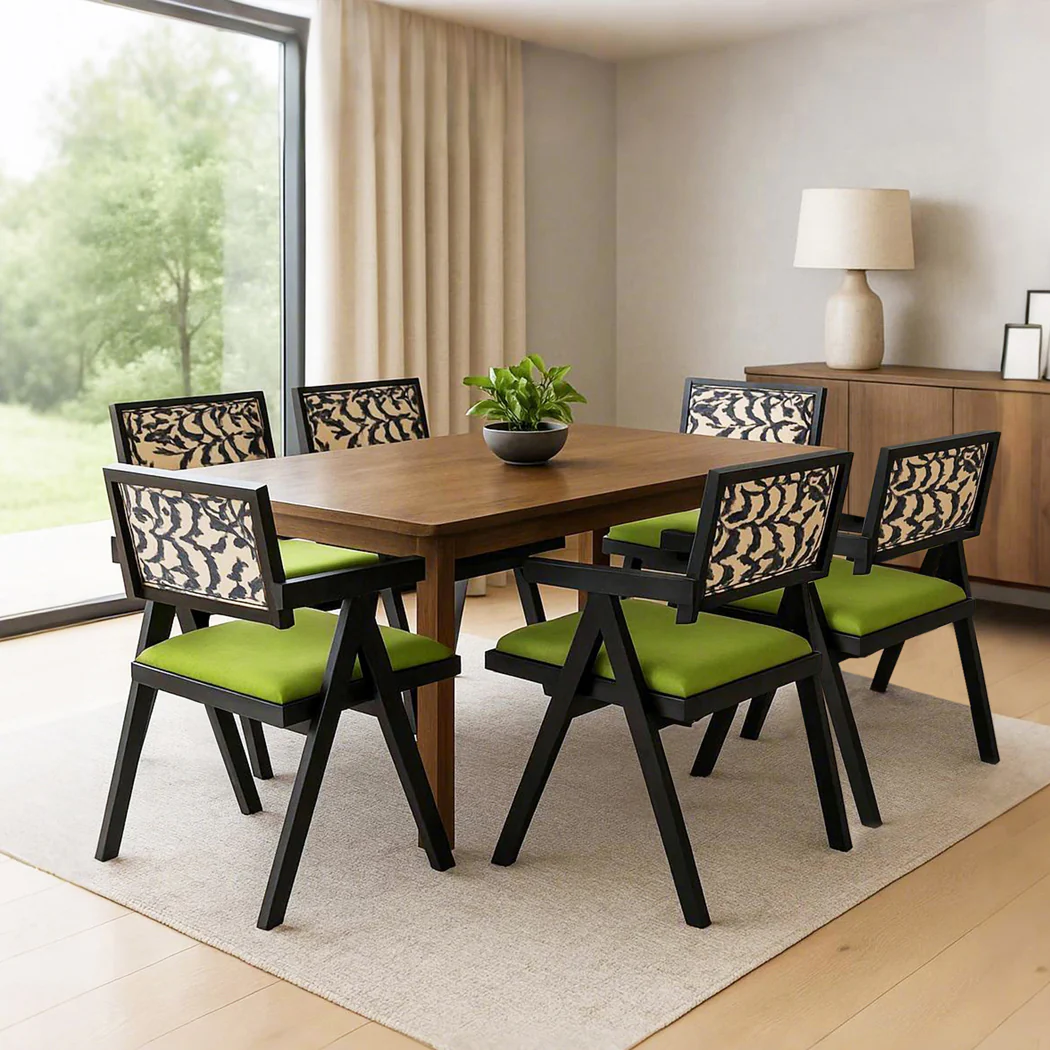 Levede Dining Chair Retro Backrest Chair x6 - Image 7