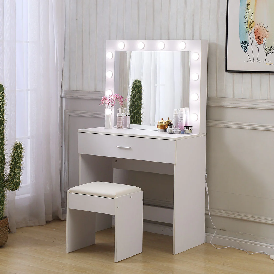 Levede Dressing Table Set Makeup Mirror - Image 6