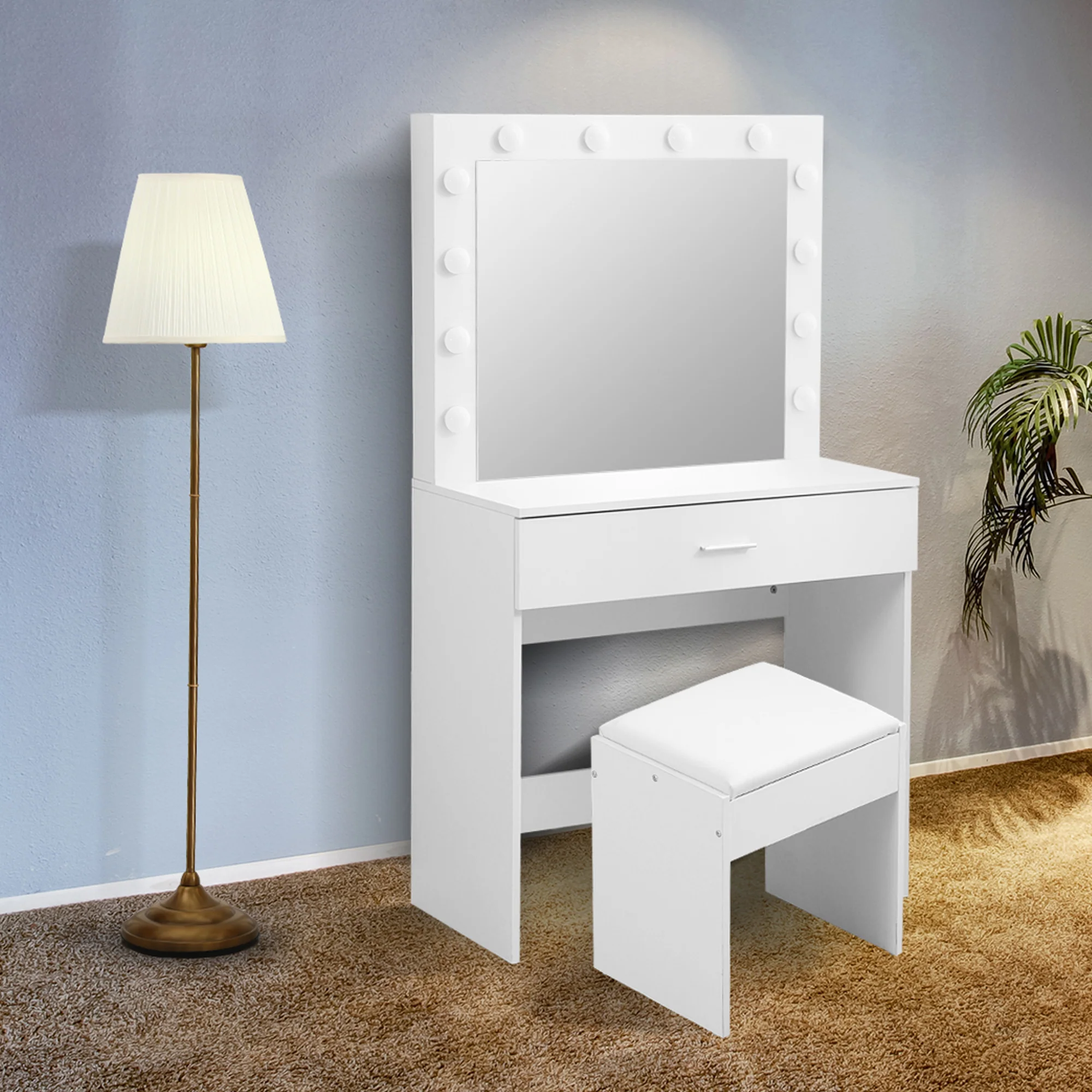 Levede Dressing Table Set Makeup Mirror - Image 7