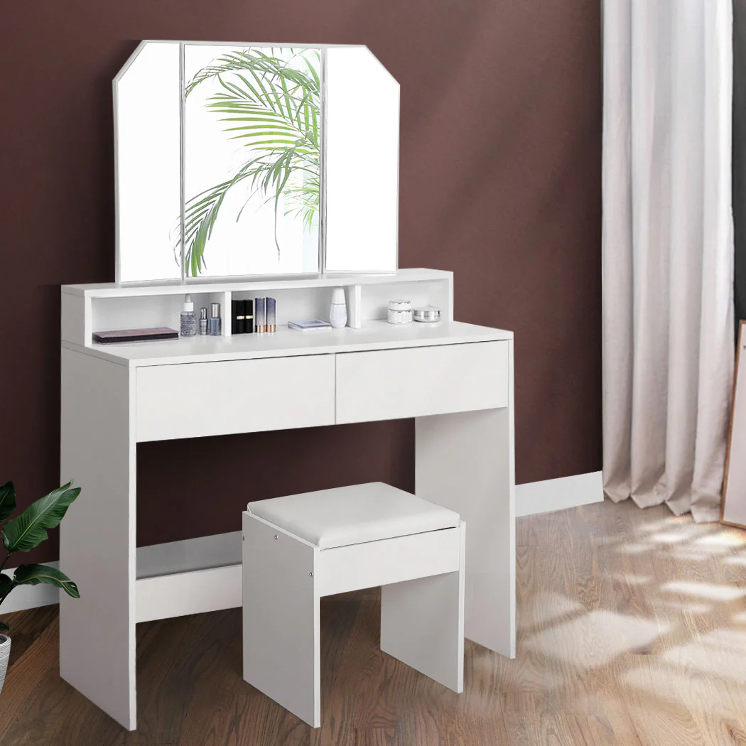 Levede Dressing Table Stool Foldable - Image 7