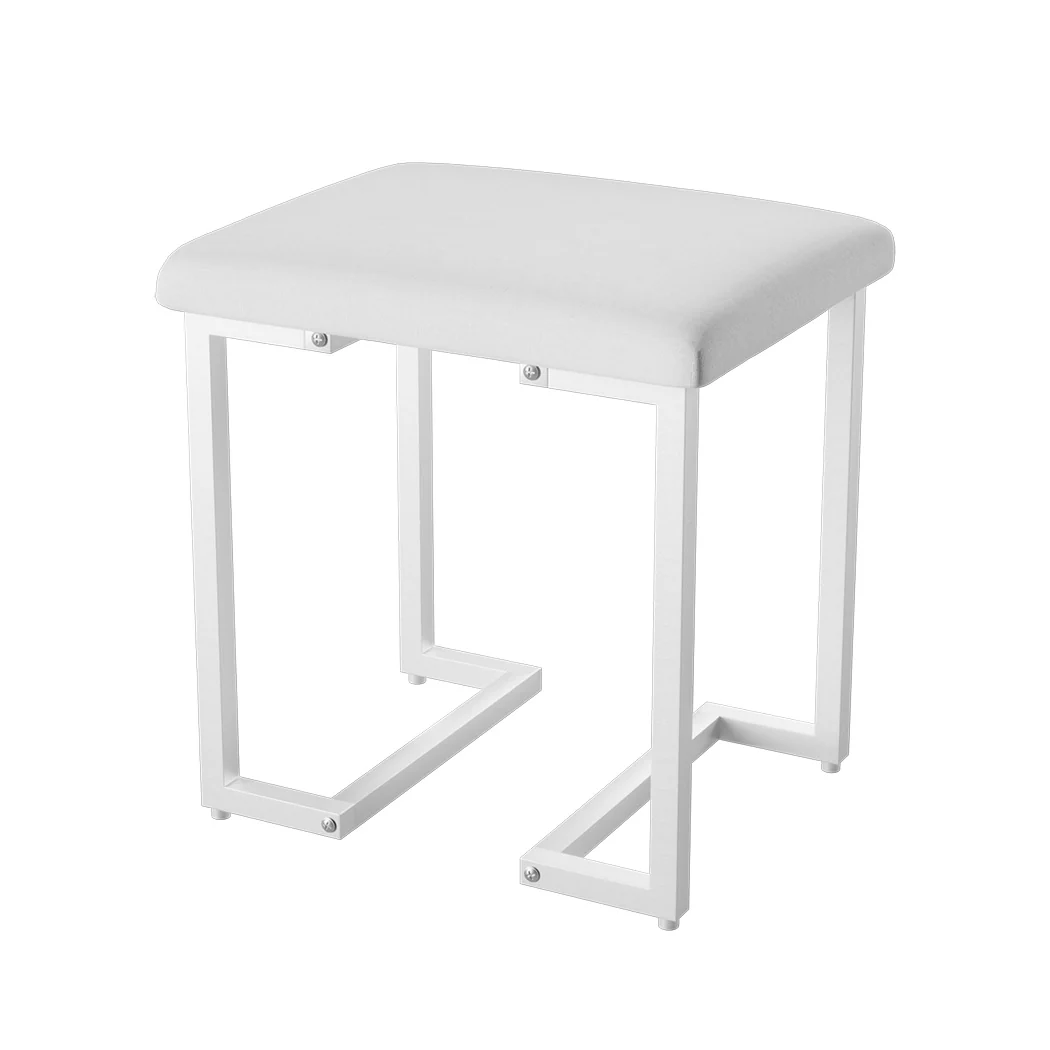Levede Dressing Table Stool Set with Mirror Led - Image 4