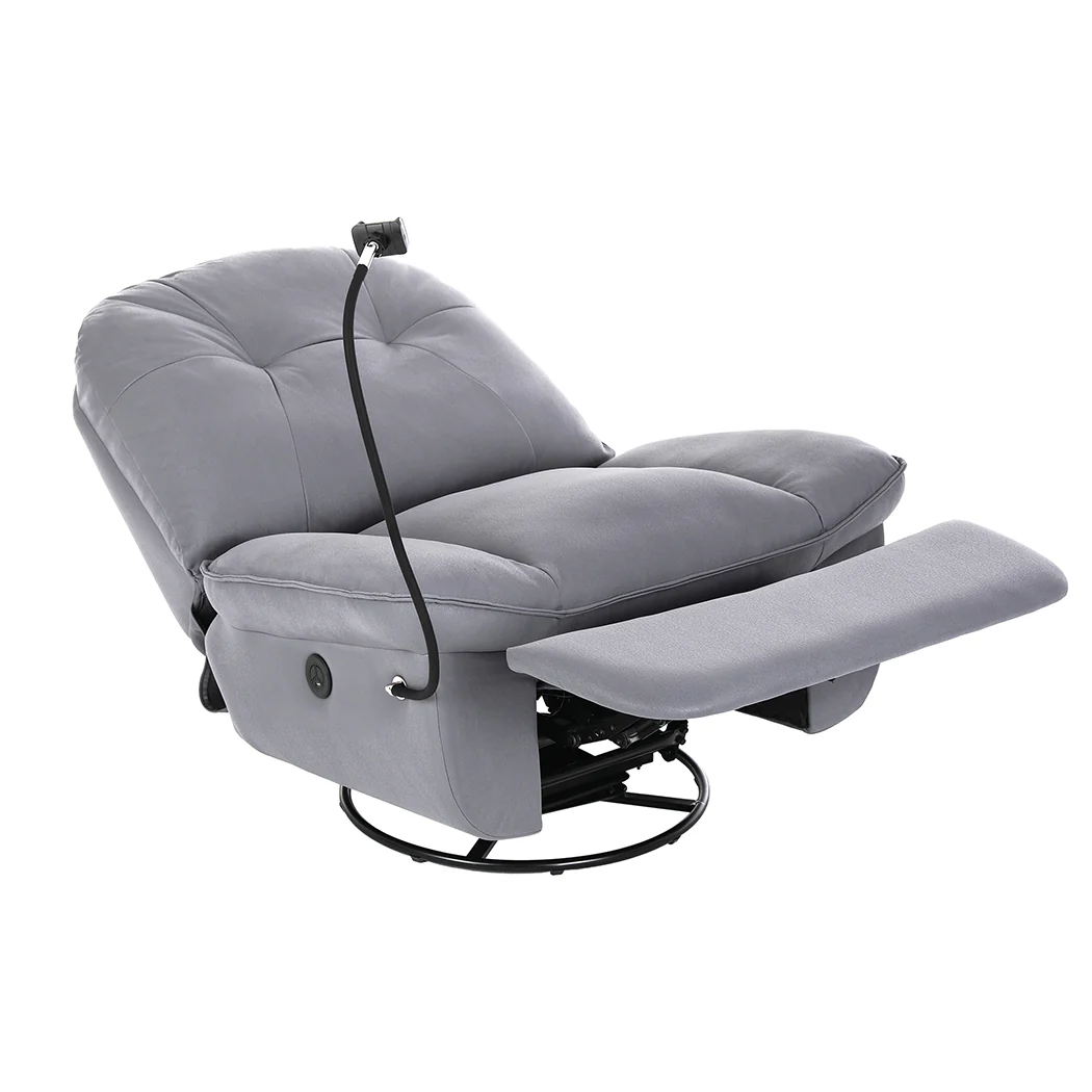 Levede Electric Chair Recliner Swivel Grey