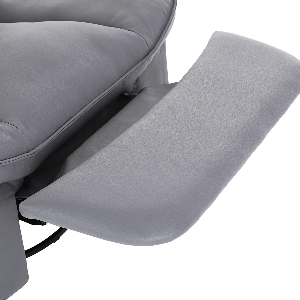 Levede Electric Chair Recliner Swivel Grey - Image 5