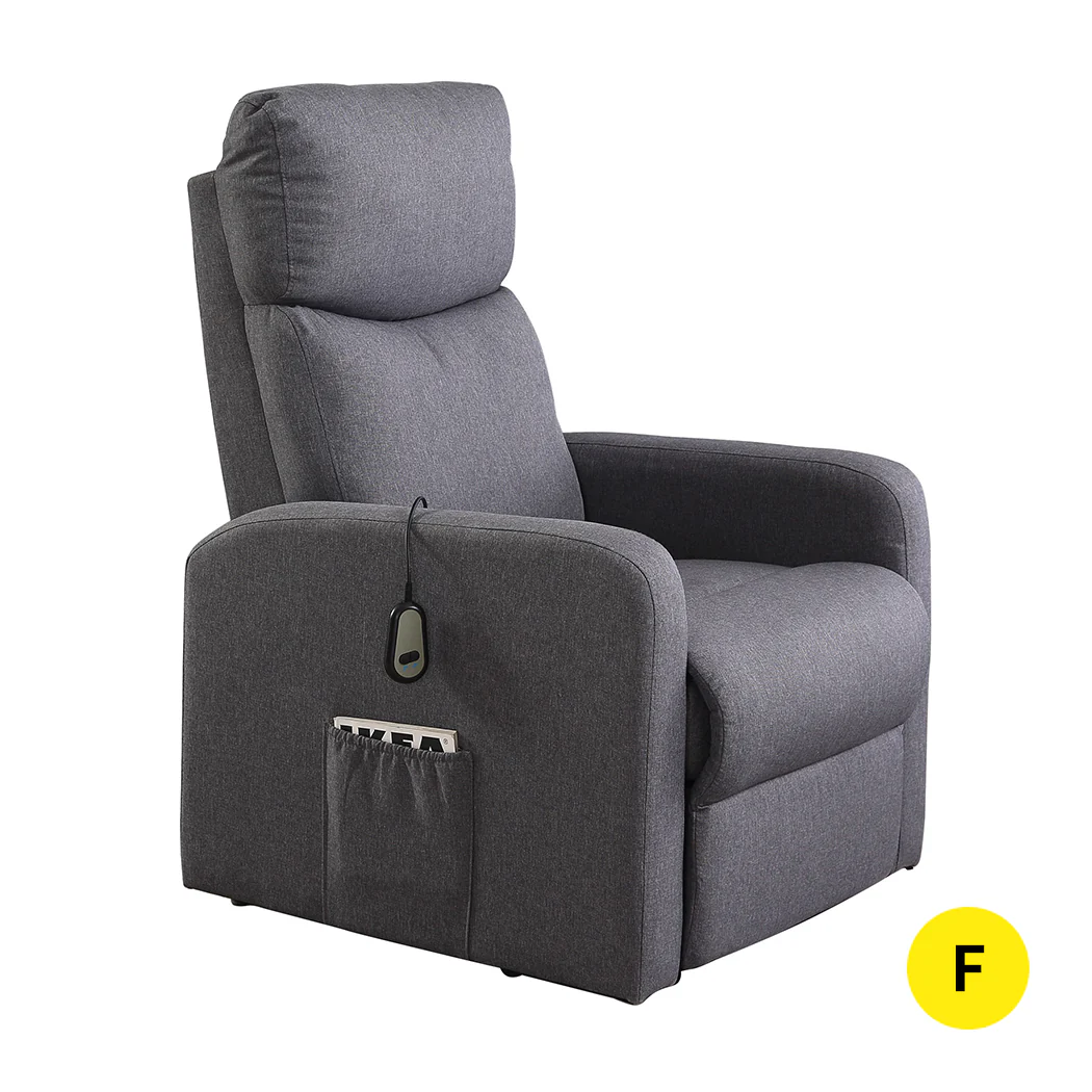 Levede Electric Massage Chair Reclining Grey - Image 2