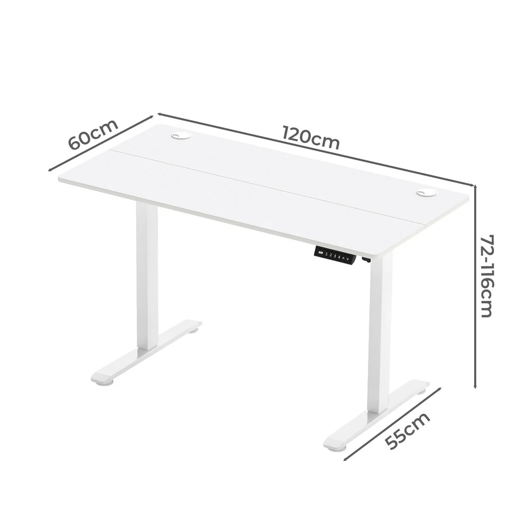 Levede Electric Standing Desk Height Adjustable 120cm - Image 2