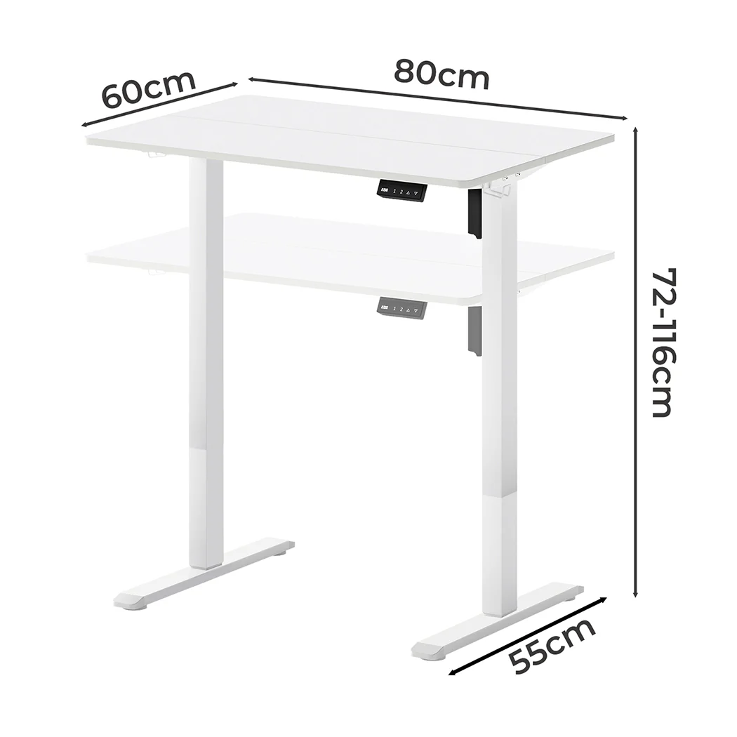 Levede Electric Standing Desk Height Adjustable 80cm - Image 2